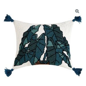 Jungalow Alocasia Hook Pillow - NWT